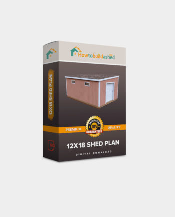 12x18 Lean-To shed plan product box