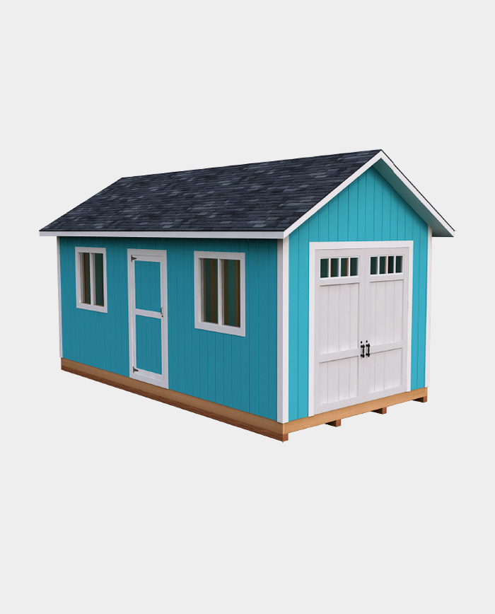 10X20 Gable Storage Shed Plan - Howtobuildashed.org