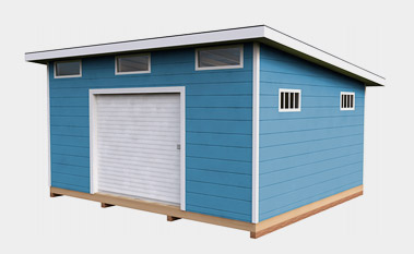 14x16 free lean-to shed-plan