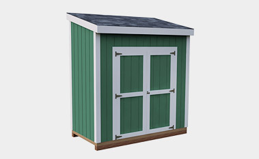4x8 free lean-to shed plan