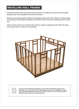 12x14 Lean-To shed plan visual