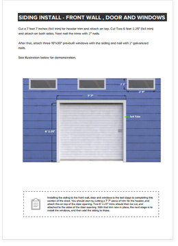 12x14 Lean-To shed plan step by step instructions