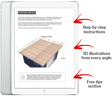 12x14 Lean-To shed plan pdf