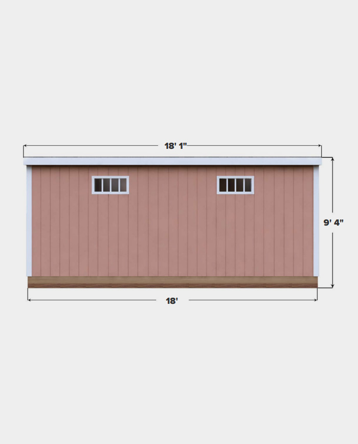 12X18 Lean To Storage Shed Plan - Howtobuildashed.org