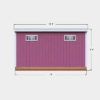 14x14 Lean-To shed plan side view