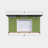14x16 Lean-To shed plan front view