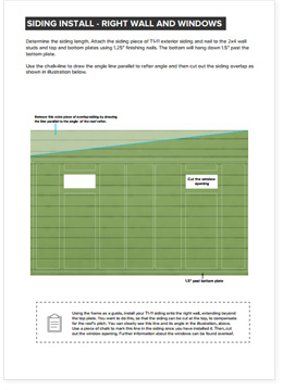 14x16 Lean-To shed plan step by step instructions