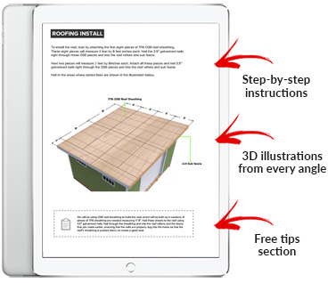 14x16 Lean-To shed plan pdf