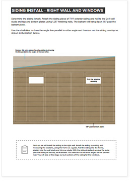 14x20 Lean-To shed plan step by step instructions