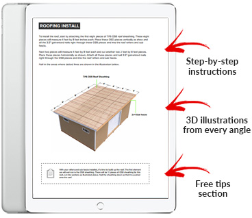 14x20 Lean-To shed plan pdf