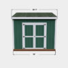 6x10 Lean-To shed plan front view