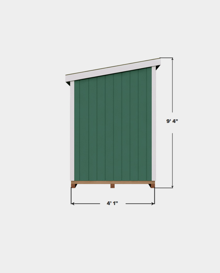 6X10 Lean To Storage Shed Plan - Howtobuildashed.org